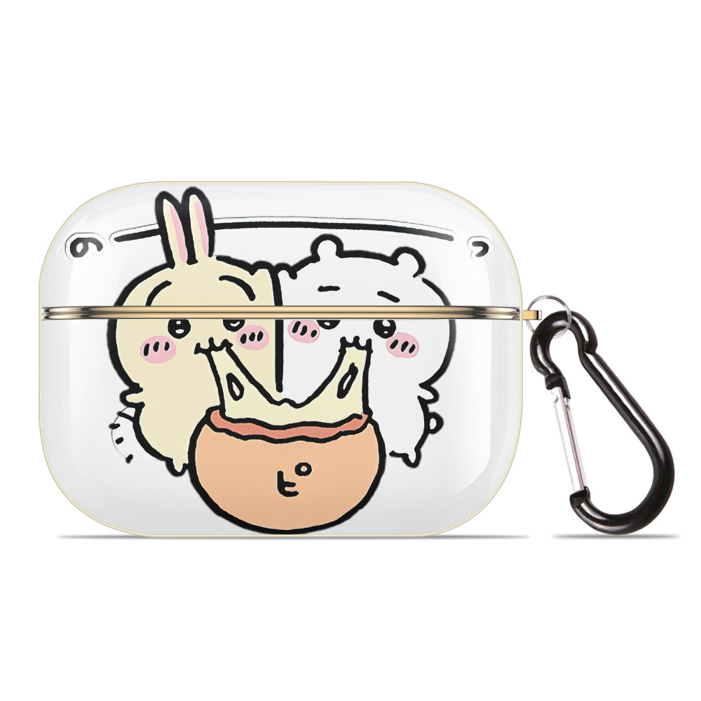 （画像用） ちいかわ うさぎ Chii-kawa usagi 【AirPods Pro用】ハードシェル保護ケース｜耐衝撃・防指紋・カラビナ付き商品仕様