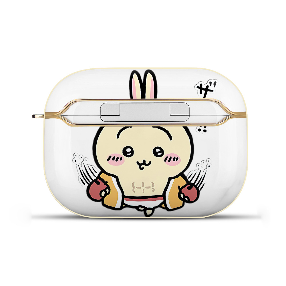 （画像用） ちいかわ うさぎ Chii-kawa usagi 【AirPods Pro用】ハードシェル保護ケース｜耐衝撃・防指紋・カラビナ付き商品仕様