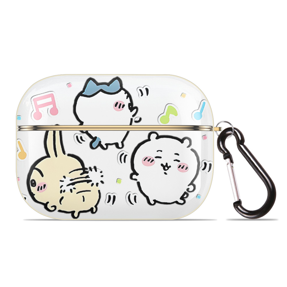 （画像用） ちいかわ うさぎ Chii-kawa usagi 【AirPods Pro用】ハードシェル保護ケース｜耐衝撃・防指紋・カラビナ付き商品仕様