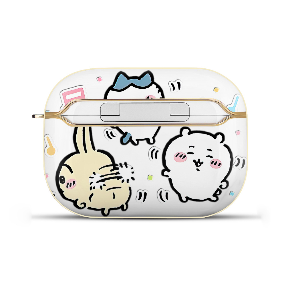 （画像用） ちいかわ うさぎ Chii-kawa usagi 【AirPods Pro用】ハードシェル保護ケース｜耐衝撃・防指紋・カラビナ付き商品仕様