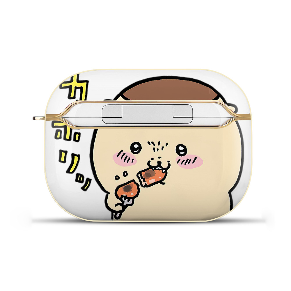 （画像用） ちいかわ くりまんじゅう Chii-kawa kuri manjū 【AirPods Pro用】ハードシェル保護ケース｜耐衝撃・防指紋・カラビナ付き商品仕様