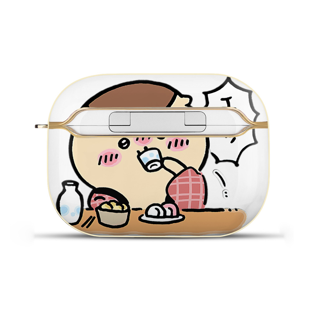 （画像用） ちいかわ くりまんじゅう Chii-kawa kuri manjū 【AirPods Pro用】ハードシェル保護ケース｜耐衝撃・防指紋・カラビナ付き商品仕様