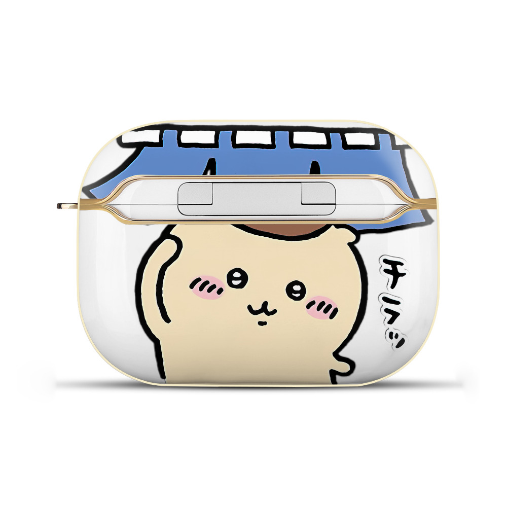 （画像用） ちいかわ くりまんじゅう Chii-kawa kuri manjū 【AirPods Pro用】ハードシェル保護ケース｜耐衝撃・防指紋・カラビナ付き商品仕様