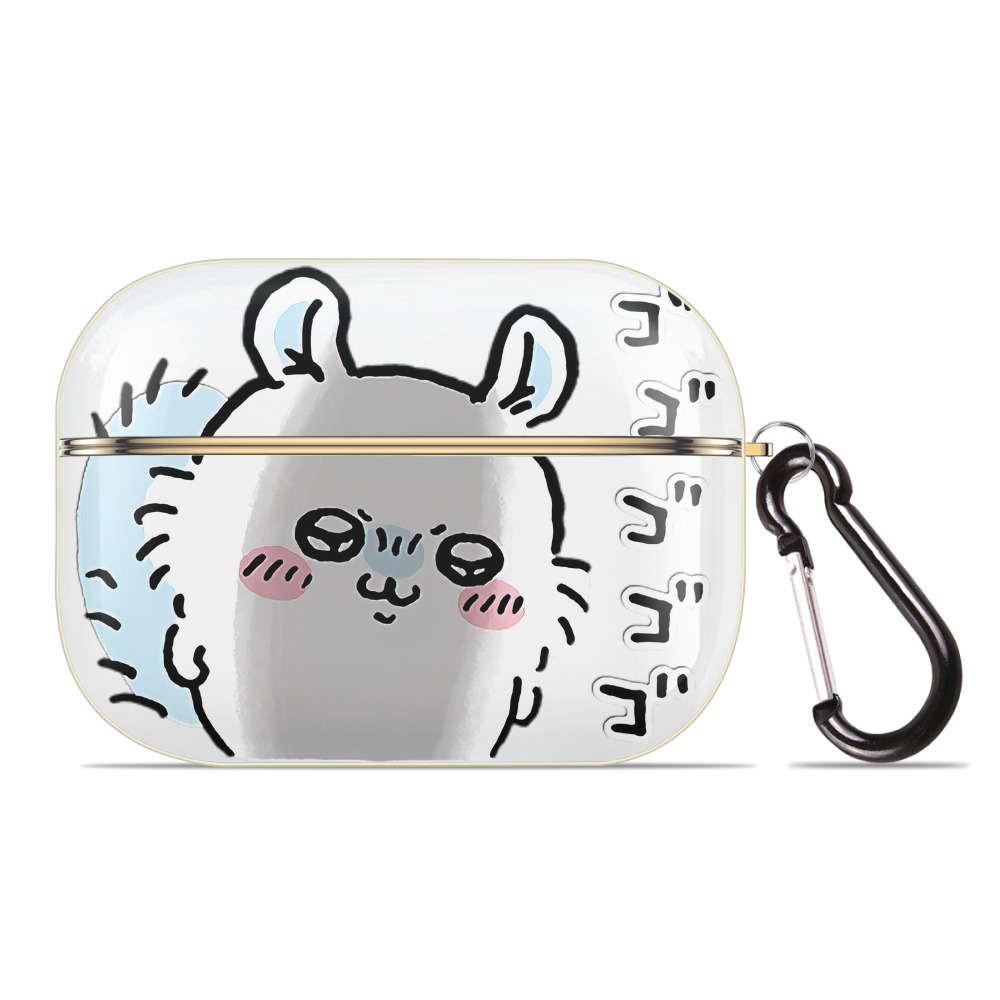（画像用） ちいかわ モモンガ Chii-kawa Momonga 【AirPods Pro用】ハードシェル保護ケース｜耐衝撃・防指紋・カラビナ付き商品仕様