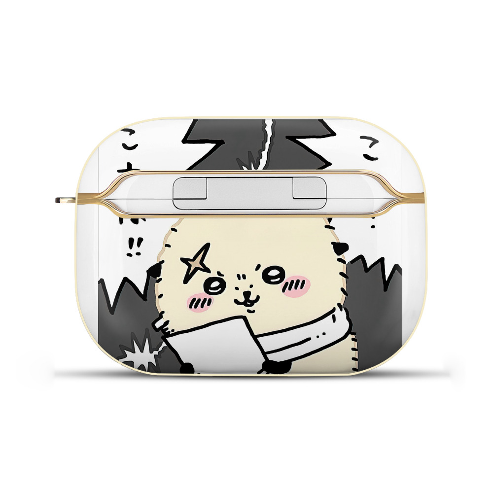 （画像用） ちいかわ ラッコ Chii-kawa Sea otter 【AirPods Pro用】ハードシェル保護ケース｜耐衝撃・防指紋・カラビナ付き商品仕様