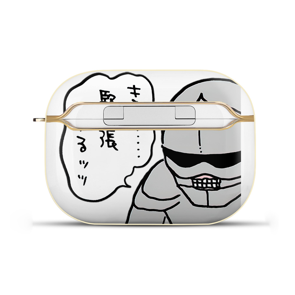 （画像用） ちいかわ 労働の鎧さん Chii-kawa Mr. Armor of Labor 【AirPods Pro用】ハードシェル保護ケース｜耐衝撃・防指紋・カラビナ付き商品仕様