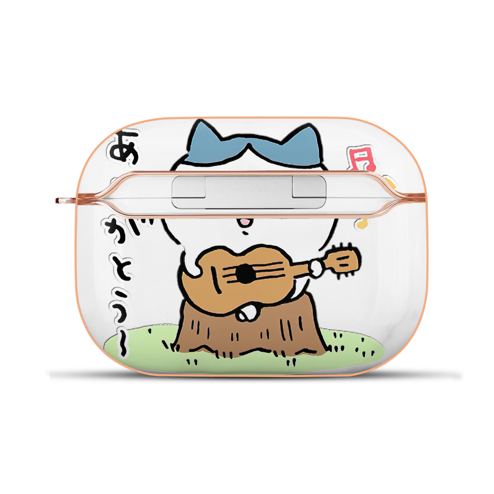 （画像用） ちいかわ ハチワレ Chii-kawa hachiware 【AirPods Pro用】ハードシェル保護ケース｜耐衝撃・防指紋・カラビナ付き商品仕様
