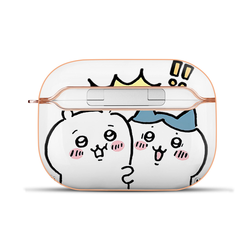 （画像用） ちいかわ ハチワレ Chii-kawa hachiware 【AirPods Pro用】ハードシェル保護ケース｜耐衝撃・防指紋・カラビナ付き商品仕様