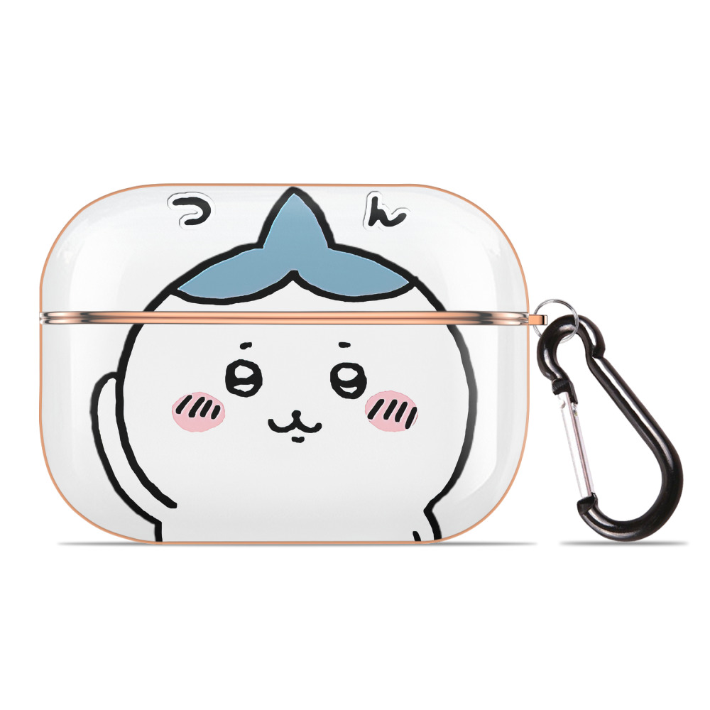 （画像用） ちいかわ ハチワレ Chii-kawa hachiware 【AirPods Pro用】ハードシェル保護ケース｜耐衝撃・防指紋・カラビナ付き商品仕様