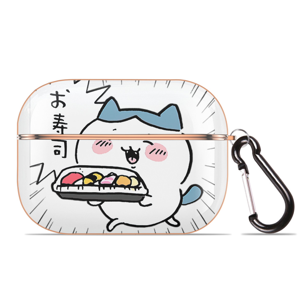 （画像用） ちいかわ ハチワレ Chii-kawa hachiware 【AirPods Pro用】ハードシェル保護ケース｜耐衝撃・防指紋・カラビナ付き商品仕様