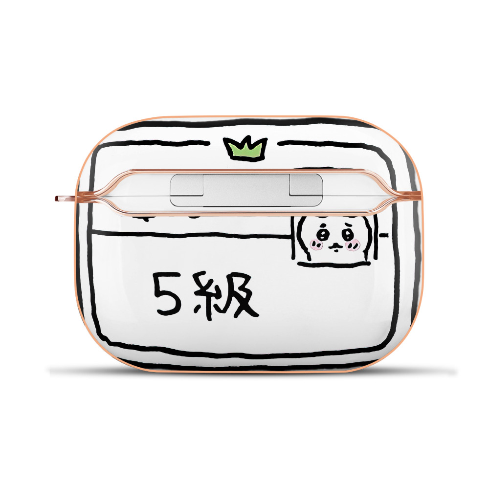 （画像用） ちいかわ ハチワレ Chii-kawa hachiware 【AirPods Pro用】ハードシェル保護ケース｜耐衝撃・防指紋・カラビナ付き商品仕様