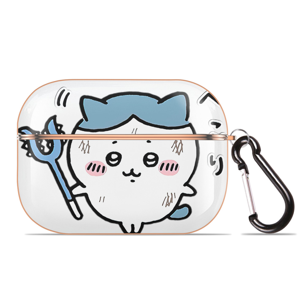 （画像用） ちいかわ ハチワレ Chii-kawa hachiware 【AirPods Pro用】ハードシェル保護ケース｜耐衝撃・防指紋・カラビナ付き商品仕様