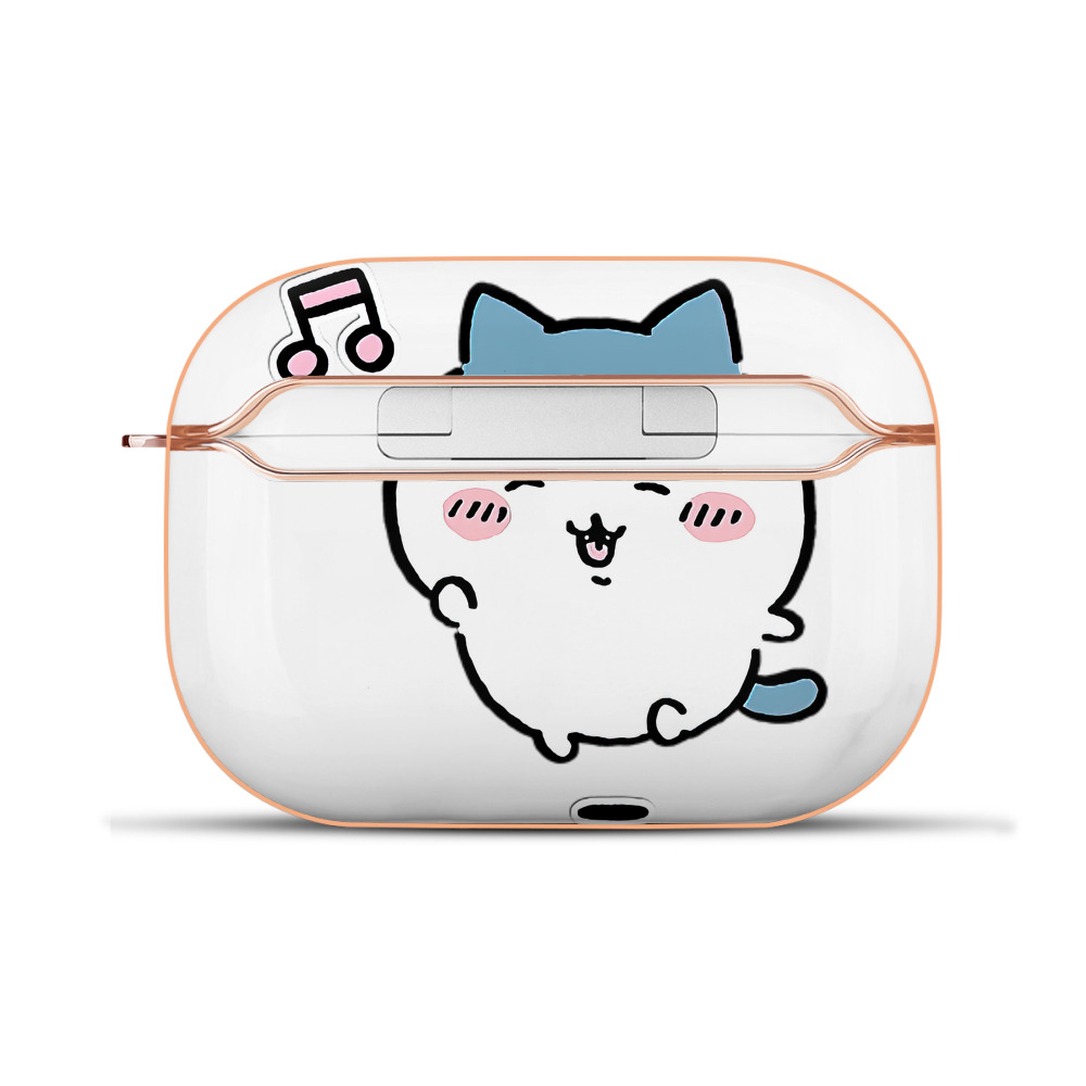 （画像用） ちいかわ ハチワレ Chii-kawa hachiware 【AirPods Pro用】ハードシェル保護ケース｜耐衝撃・防指紋・カラビナ付き商品仕様
