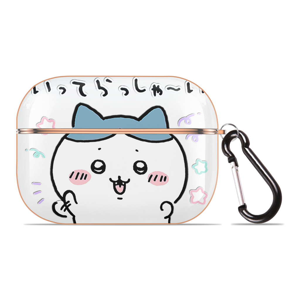（画像用） ちいかわ ハチワレ Chii-kawa hachiware 【AirPods Pro用】ハードシェル保護ケース｜耐衝撃・防指紋・カラビナ付き商品仕様