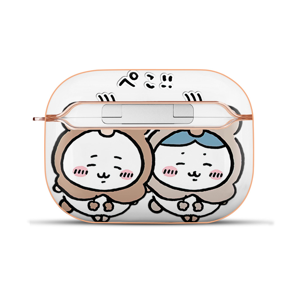 （画像用） ちいかわ ハチワレ Chii-kawa hachiware 【AirPods Pro用】ハードシェル保護ケース｜耐衝撃・防指紋・カラビナ付き商品仕様