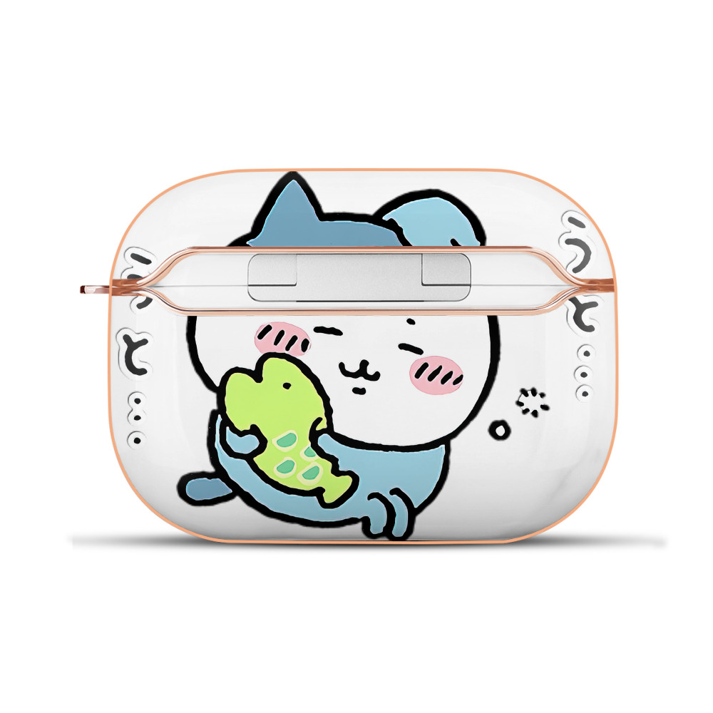（画像用） ちいかわ ハチワレ Chii-kawa hachiware 【AirPods Pro用】ハードシェル保護ケース｜耐衝撃・防指紋・カラビナ付き商品仕様