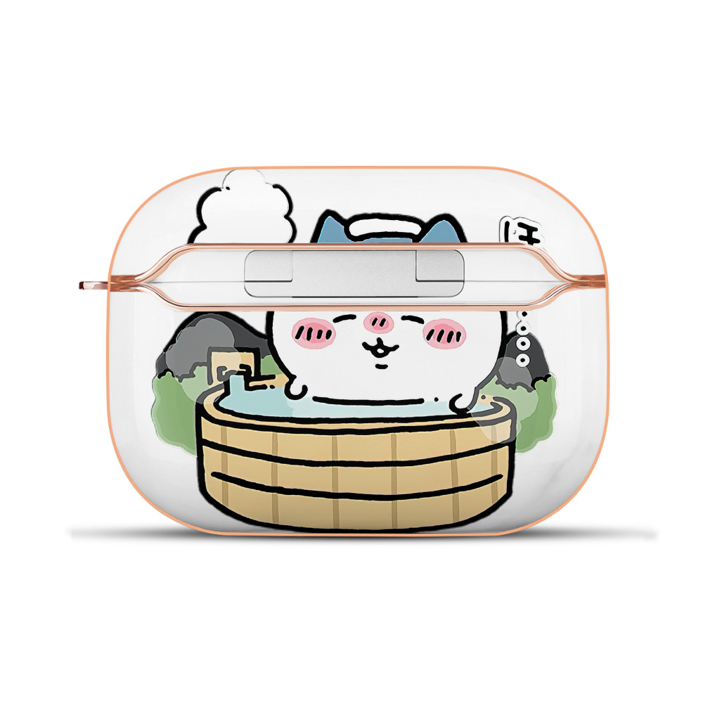 （画像用） ちいかわ ハチワレ Chii-kawa hachiware 【AirPods Pro用】ハードシェル保護ケース｜耐衝撃・防指紋・カラビナ付き商品仕様