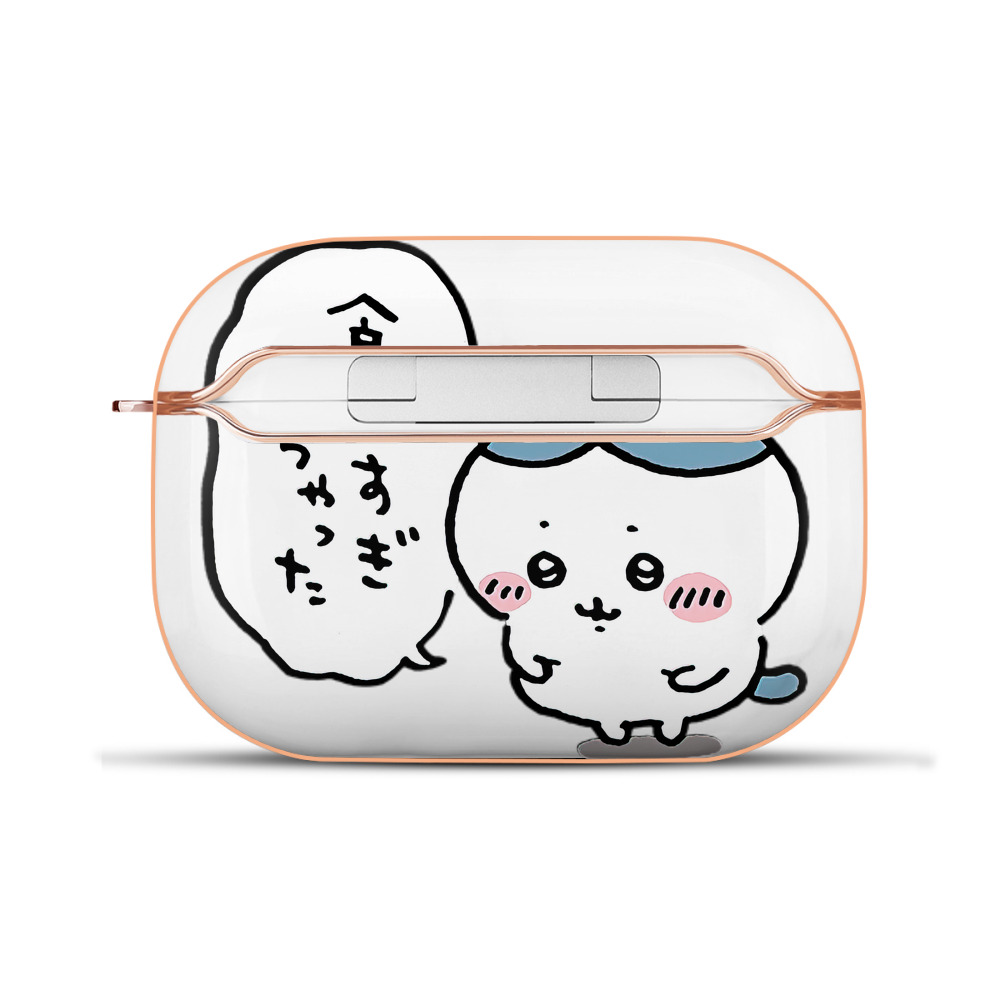 （画像用） ちいかわ ハチワレ Chii-kawa hachiware 【AirPods Pro用】ハードシェル保護ケース｜耐衝撃・防指紋・カラビナ付き商品仕様