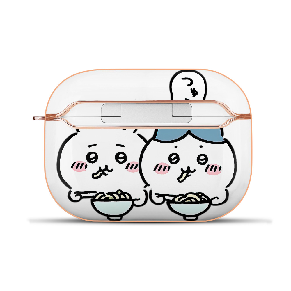 （画像用） ちいかわ ハチワレ Chii-kawa hachiware 【AirPods Pro用】ハードシェル保護ケース｜耐衝撃・防指紋・カラビナ付き商品仕様