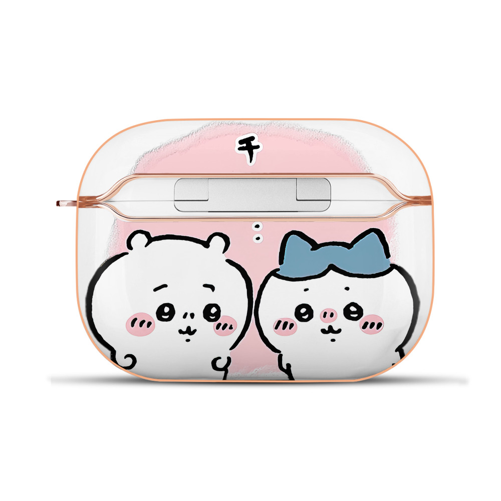（画像用） ちいかわ ハチワレ Chii-kawa hachiware 【AirPods Pro用】ハードシェル保護ケース｜耐衝撃・防指紋・カラビナ付き商品仕様
