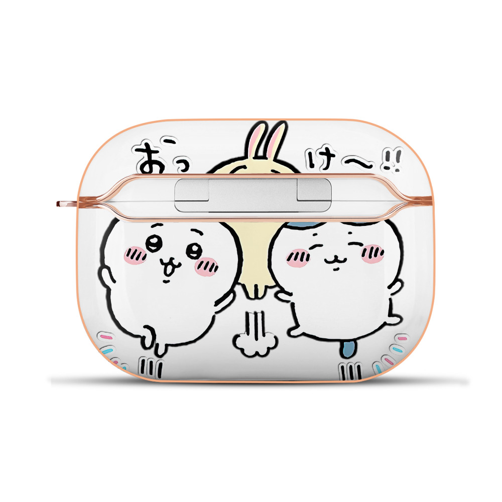 （画像用） ちいかわ ちいかわ Chii-kawa chiikawa 【AirPods Pro用】ハードシェル保護ケース｜耐衝撃・防指紋・カラビナ付き商品仕様