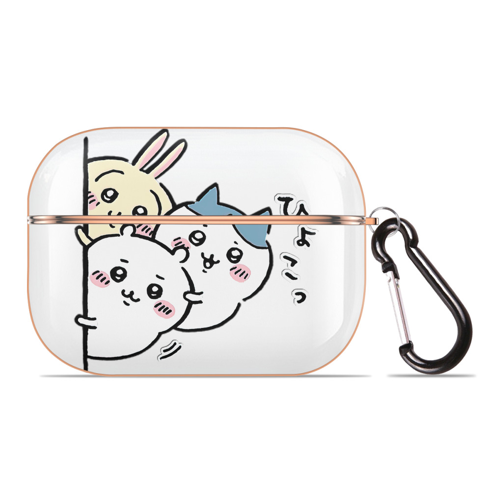 （画像用） ちいかわ うさぎ Chii-kawa usagi 【AirPods Pro用】ハードシェル保護ケース｜耐衝撃・防指紋・カラビナ付き商品仕様