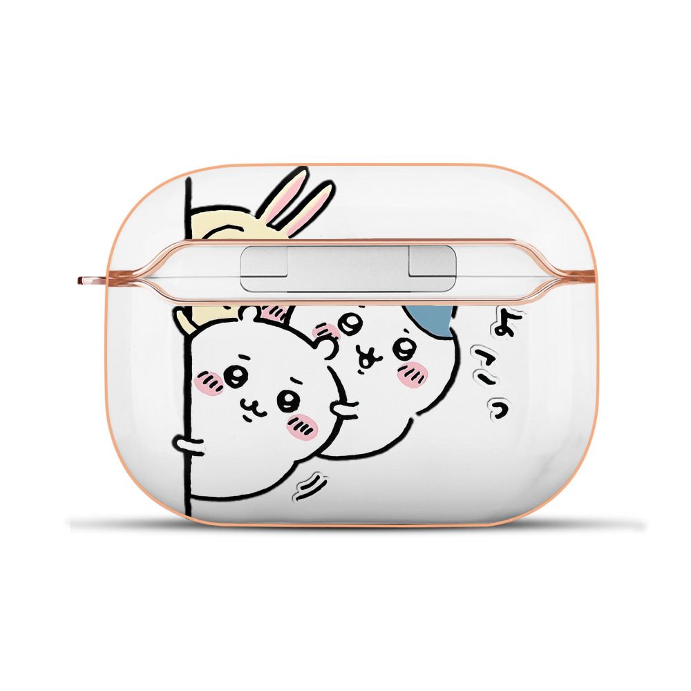 （画像用） ちいかわ うさぎ Chii-kawa usagi 【AirPods Pro用】ハードシェル保護ケース｜耐衝撃・防指紋・カラビナ付き商品仕様