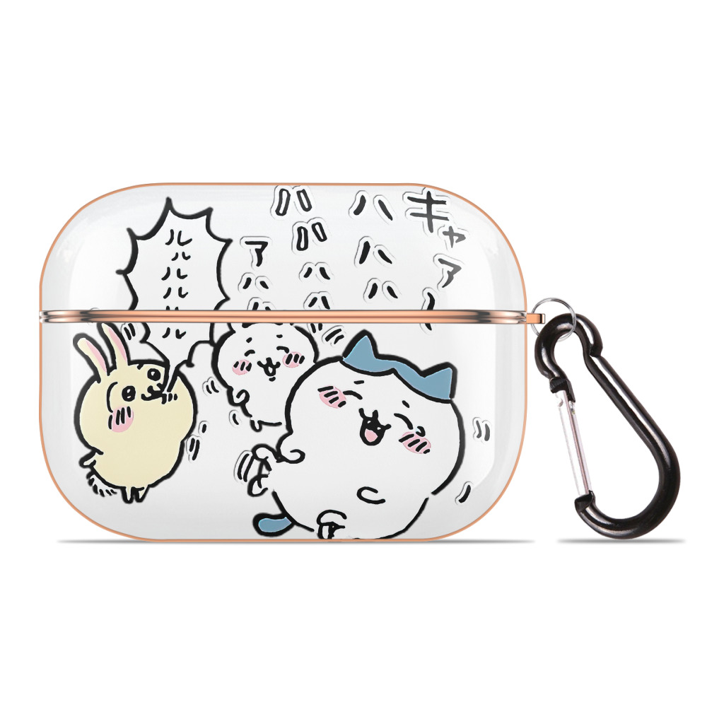 （画像用） ちいかわ うさぎ Chii-kawa usagi 【AirPods Pro用】ハードシェル保護ケース｜耐衝撃・防指紋・カラビナ付き商品仕様