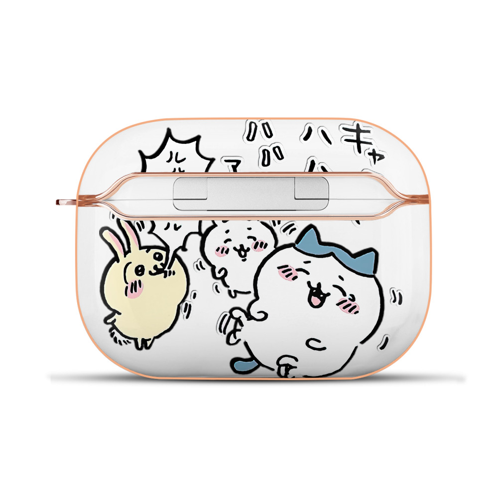 （画像用） ちいかわ うさぎ Chii-kawa usagi 【AirPods Pro用】ハードシェル保護ケース｜耐衝撃・防指紋・カラビナ付き商品仕様