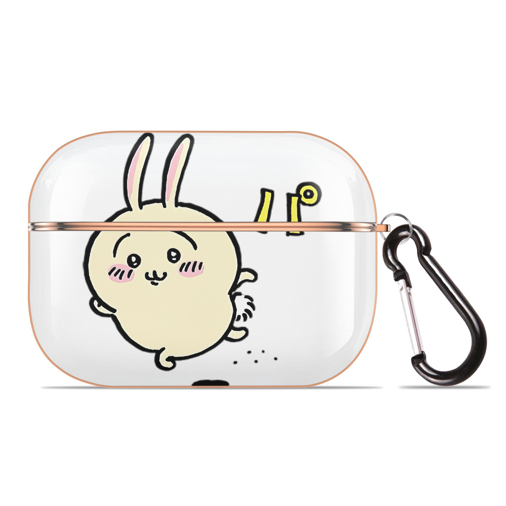 （画像用） ちいかわ うさぎ Chii-kawa usagi 【AirPods Pro用】ハードシェル保護ケース｜耐衝撃・防指紋・カラビナ付き商品仕様