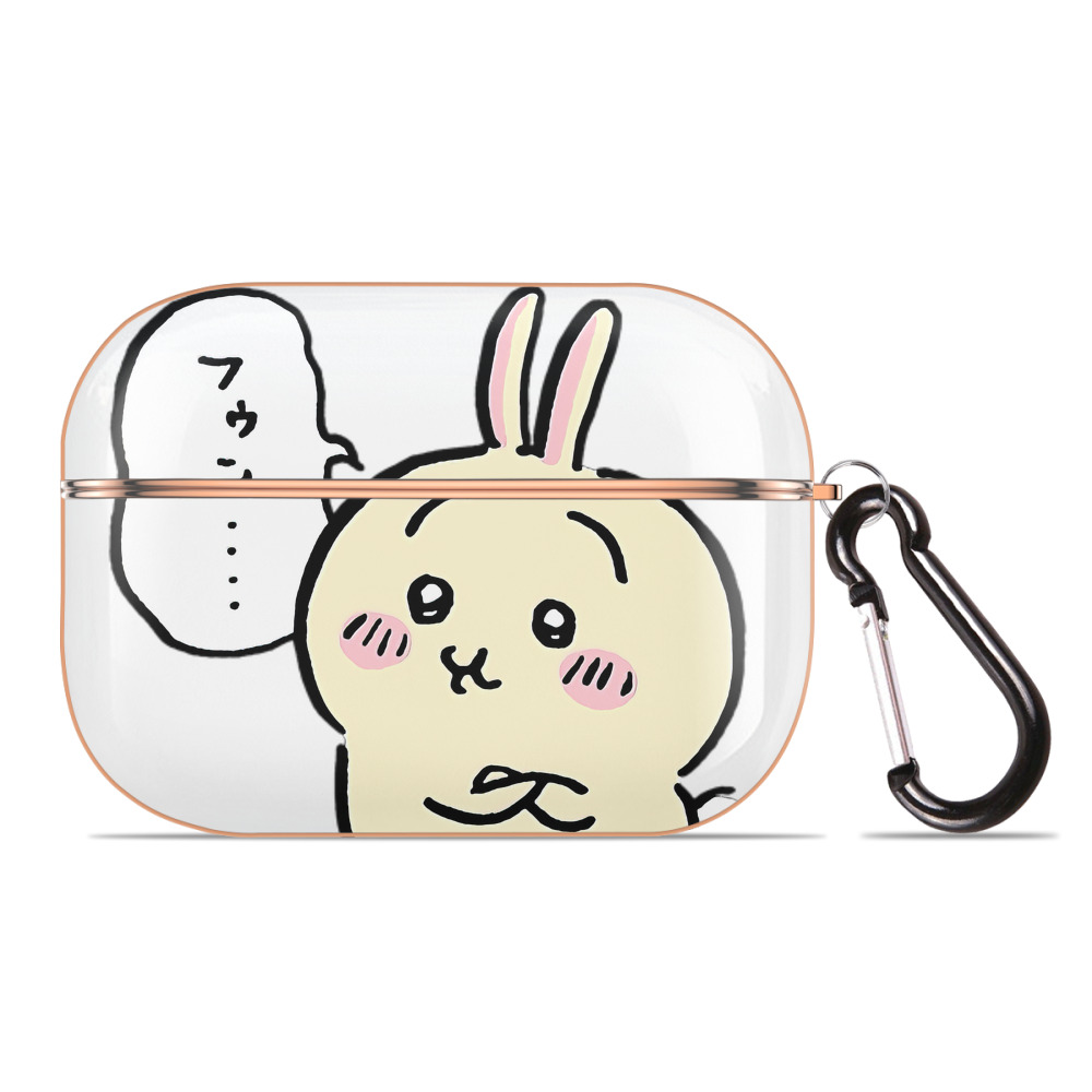 （画像用） ちいかわ うさぎ Chii-kawa usagi 【AirPods Pro用】ハードシェル保護ケース｜耐衝撃・防指紋・カラビナ付き商品仕様