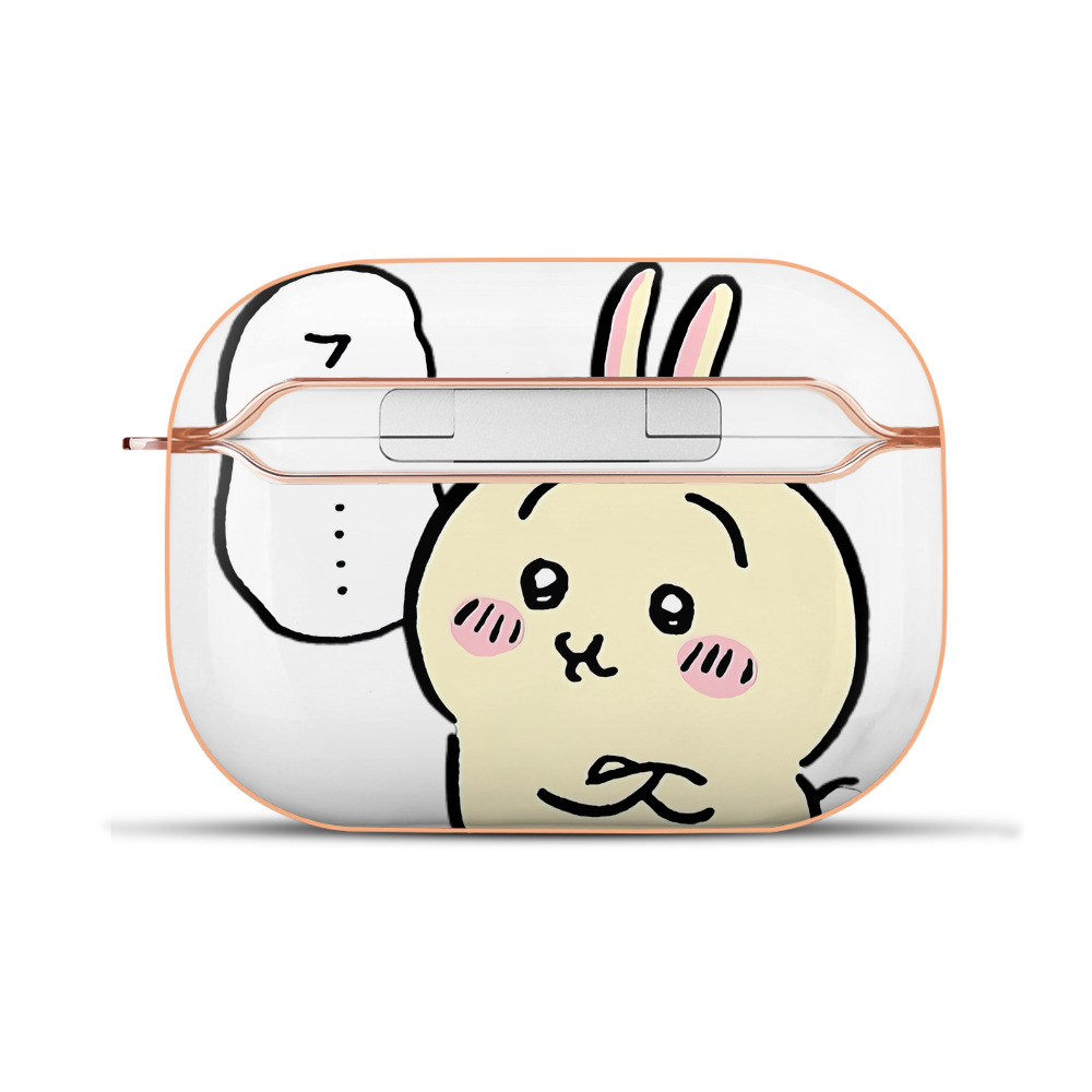 （画像用） ちいかわ うさぎ Chii-kawa usagi 【AirPods Pro用】ハードシェル保護ケース｜耐衝撃・防指紋・カラビナ付き商品仕様
