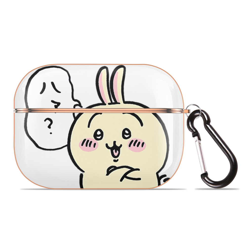 （画像用） ちいかわ うさぎ Chii-kawa usagi 【AirPods Pro用】ハードシェル保護ケース｜耐衝撃・防指紋・カラビナ付き商品仕様