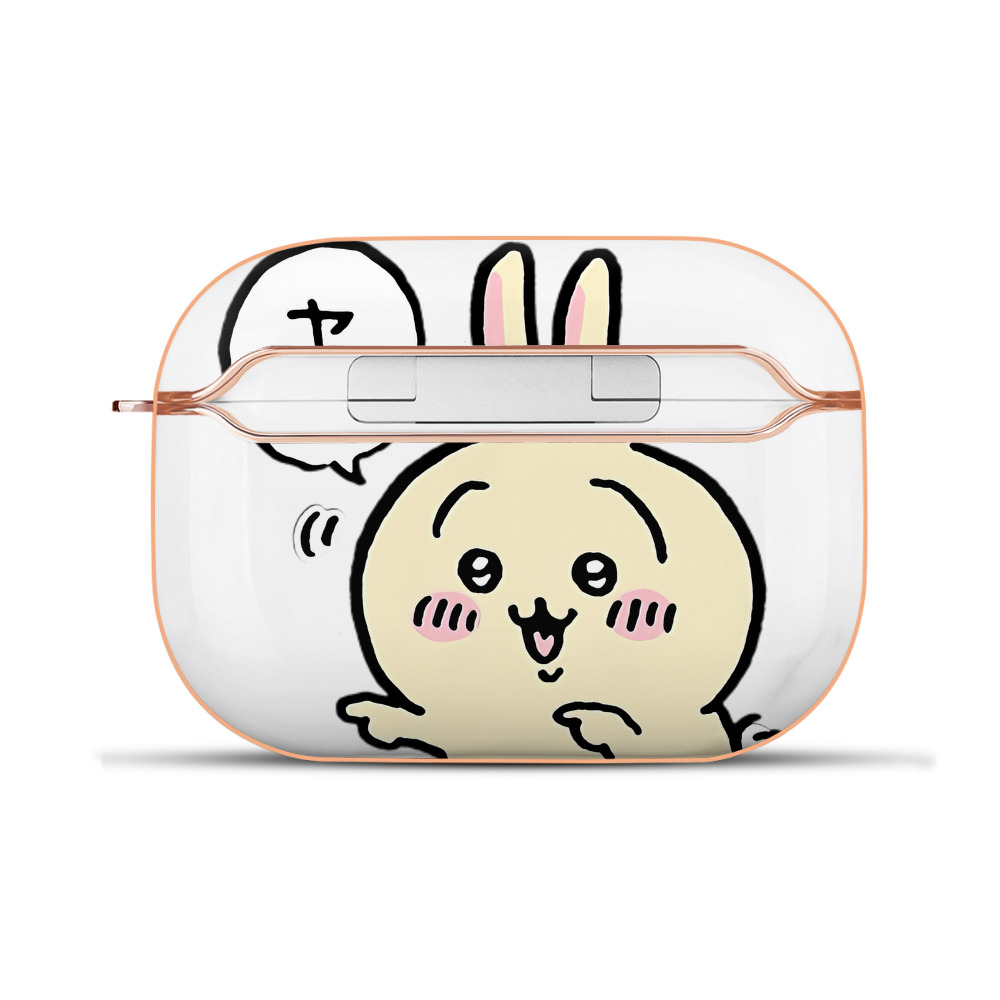 （画像用） ちいかわ うさぎ Chii-kawa usagi 【AirPods Pro用】ハードシェル保護ケース｜耐衝撃・防指紋・カラビナ付き商品仕様