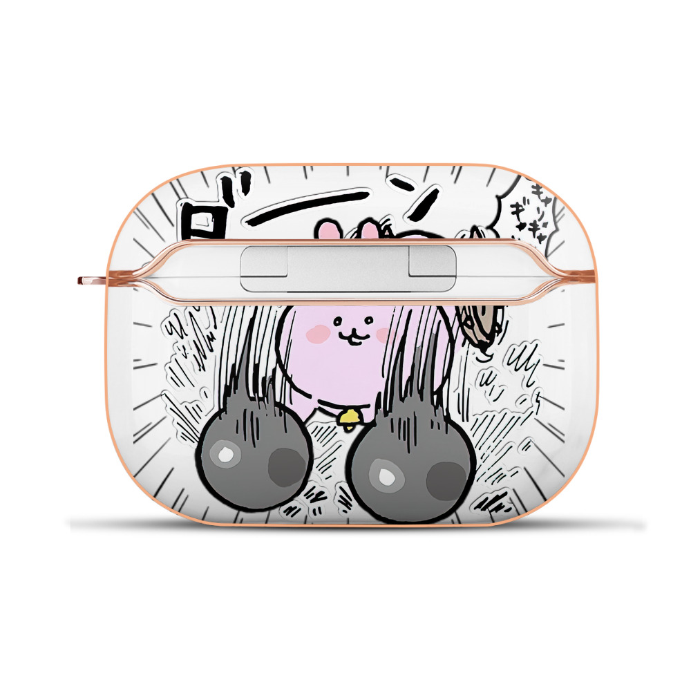 （画像用） ちいかわ うさぎ Chii-kawa usagi 【AirPods Pro用】ハードシェル保護ケース｜耐衝撃・防指紋・カラビナ付き商品仕様