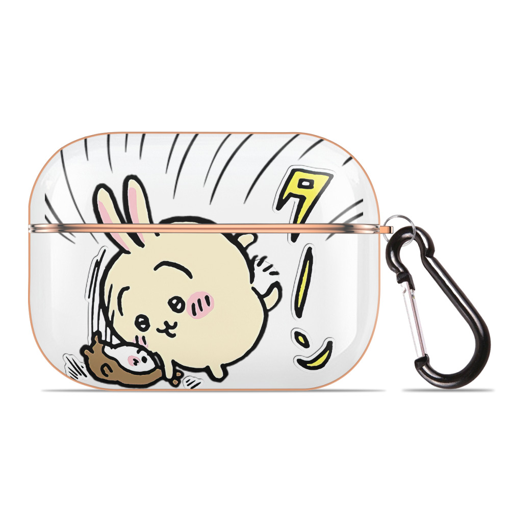 （画像用） ちいかわ うさぎ Chii-kawa usagi 【AirPods Pro用】ハードシェル保護ケース｜耐衝撃・防指紋・カラビナ付き商品仕様
