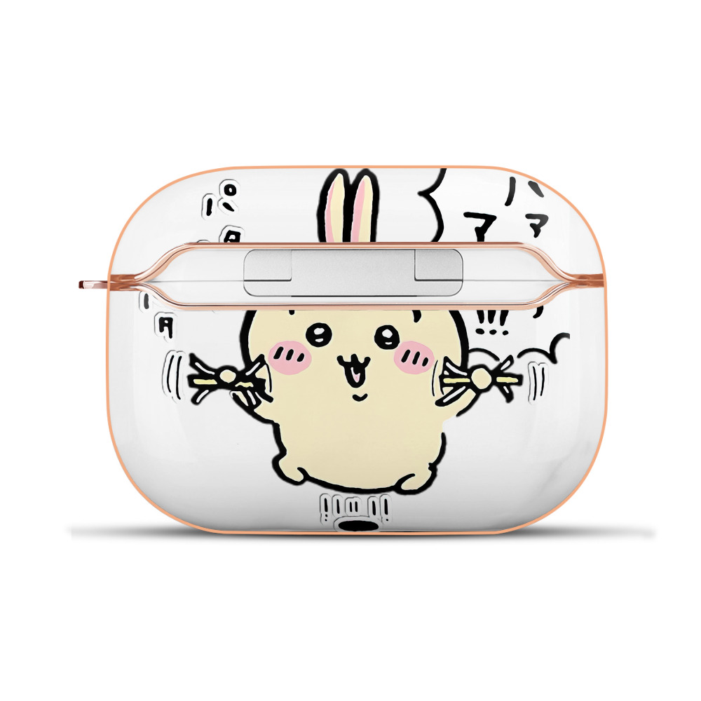 （画像用） ちいかわ うさぎ Chii-kawa usagi 【AirPods Pro用】ハードシェル保護ケース｜耐衝撃・防指紋・カラビナ付き商品仕様