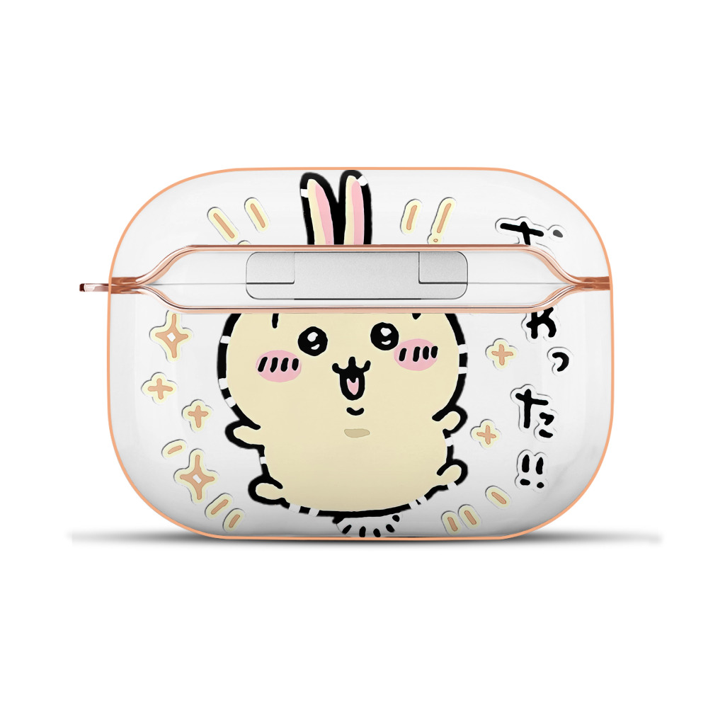 （画像用） ちいかわ うさぎ Chii-kawa usagi 【AirPods Pro用】ハードシェル保護ケース｜耐衝撃・防指紋・カラビナ付き商品仕様