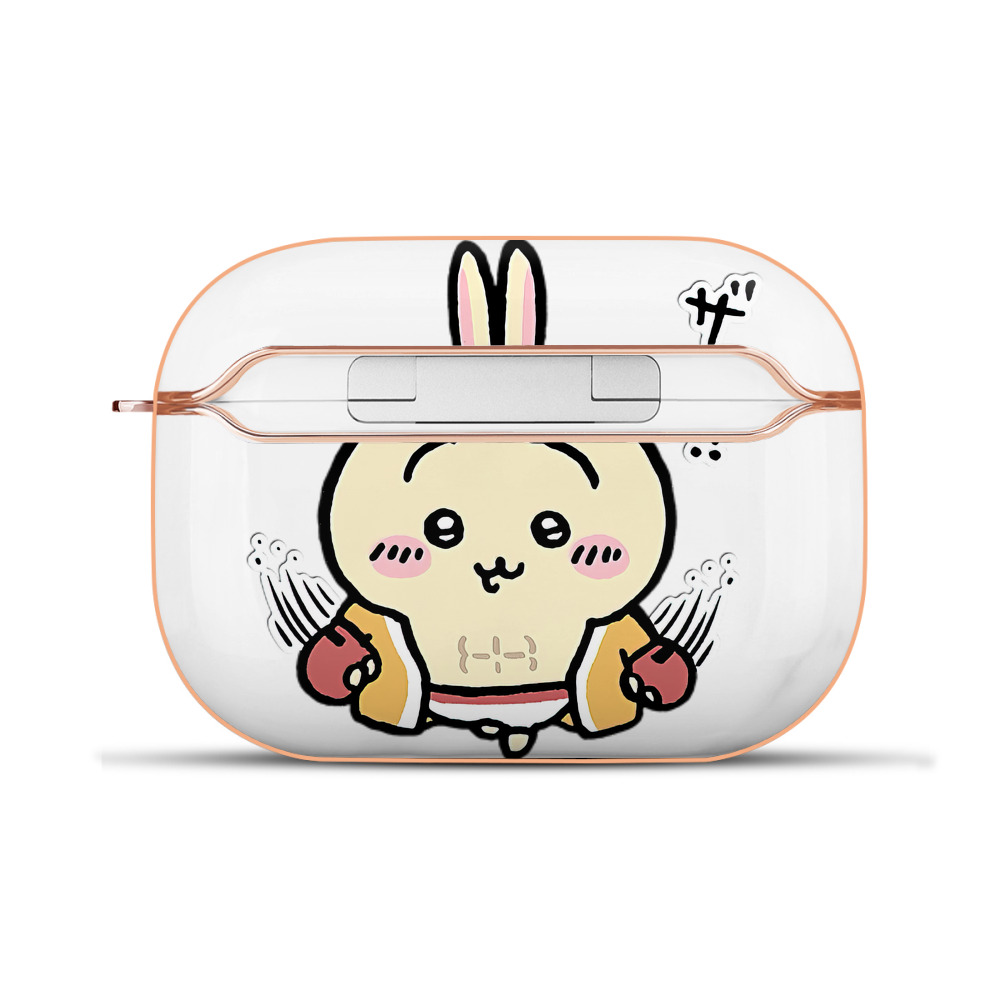 （画像用） ちいかわ うさぎ Chii-kawa usagi 【AirPods Pro用】ハードシェル保護ケース｜耐衝撃・防指紋・カラビナ付き商品仕様