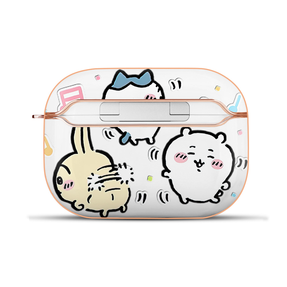 （画像用） ちいかわ うさぎ Chii-kawa usagi 【AirPods Pro用】ハードシェル保護ケース｜耐衝撃・防指紋・カラビナ付き商品仕様