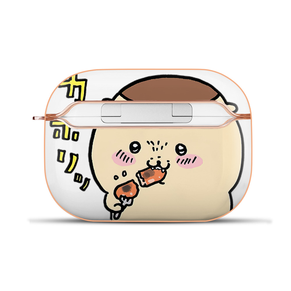 （画像用） ちいかわ くりまんじゅう Chii-kawa kuri manjū 【AirPods Pro用】ハードシェル保護ケース｜耐衝撃・防指紋・カラビナ付き商品仕様