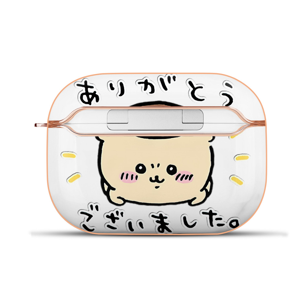 （画像用） ちいかわ くりまんじゅう Chii-kawa kuri manjū 【AirPods Pro用】ハードシェル保護ケース｜耐衝撃・防指紋・カラビナ付き商品仕様