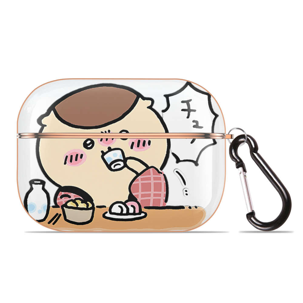 （画像用） ちいかわ くりまんじゅう Chii-kawa kuri manjū 【AirPods Pro用】ハードシェル保護ケース｜耐衝撃・防指紋・カラビナ付き商品仕様