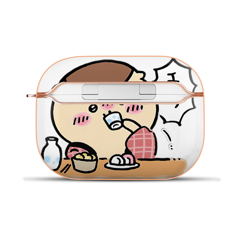 （画像用） ちいかわ くりまんじゅう Chii-kawa kuri manjū 【AirPods Pro用】ハードシェル保護ケース｜耐衝撃・防指紋・カラビナ付き商品仕様