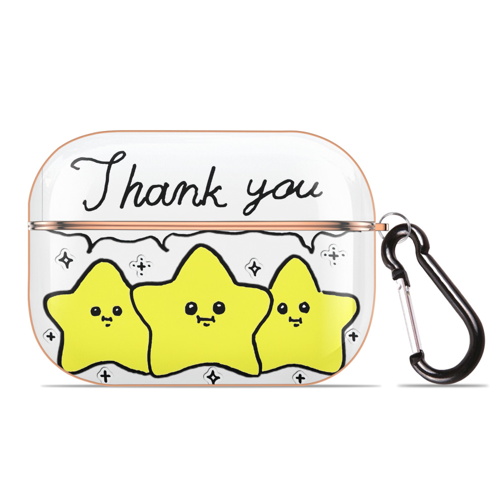 （画像用） ちいかわ 流れ星 Chii-kawa Shooting star 【AirPods Pro用】ハードシェル保護ケース｜耐衝撃・防指紋・カラビナ付き商品仕様