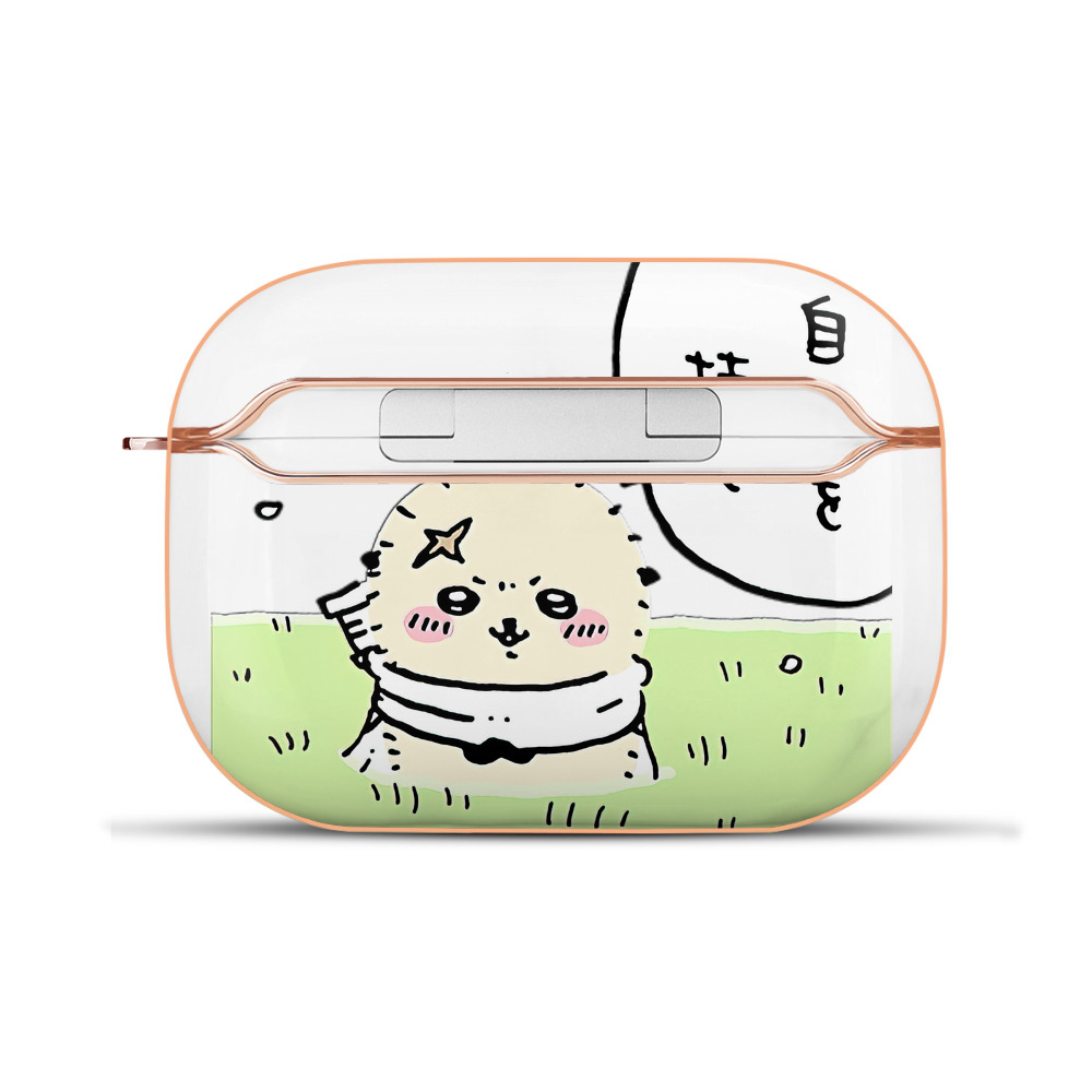 （画像用） ちいかわ ラッコ Chii-kawa Sea otter 【AirPods Pro用】ハードシェル保護ケース｜耐衝撃・防指紋・カラビナ付き商品仕様