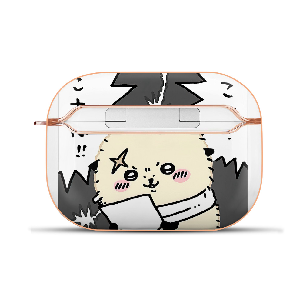 （画像用） ちいかわ ラッコ Chii-kawa Sea otter 【AirPods Pro用】ハードシェル保護ケース｜耐衝撃・防指紋・カラビナ付き商品仕様
