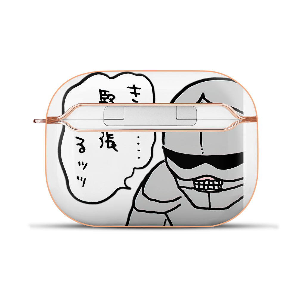 （画像用） ちいかわ 労働の鎧さん Chii-kawa Mr. Armor of Labor 【AirPods Pro用】ハードシェル保護ケース｜耐衝撃・防指紋・カラビナ付き商品仕様