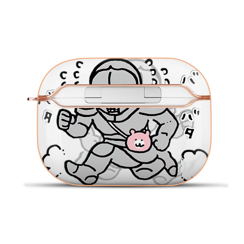 （画像用） ちいかわ 労働の鎧さん Chii-kawa Mr. Armor of Labor 【AirPods Pro用】ハードシェル保護ケース｜耐衝撃・防指紋・カラビナ付き商品仕様