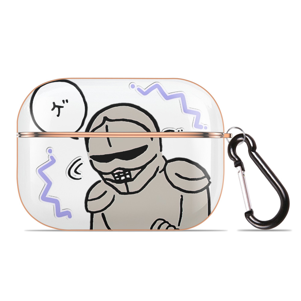（画像用） ちいかわ 労働の鎧さん Chii-kawa Mr. Armor of Labor 【AirPods Pro用】ハードシェル保護ケース｜耐衝撃・防指紋・カラビナ付き商品仕様